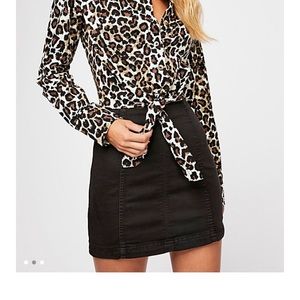 free people modern femme mini skirt